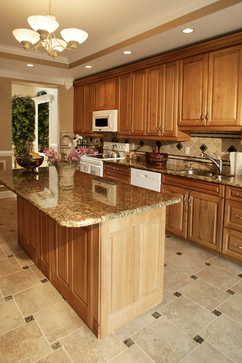 Cabinetry, countertops, and flooring in a finished kitchen, the selections that shape a remodeling budget